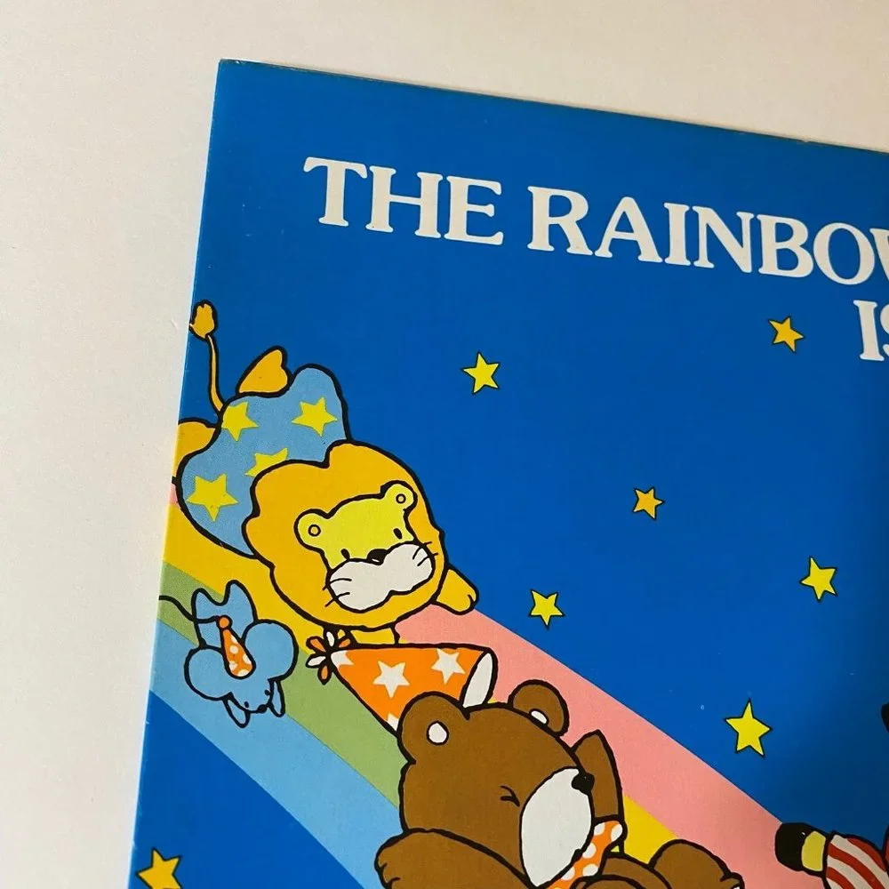 Vintage Sanrio Folder 1983 Rainbow Circus Pocket Portfolio